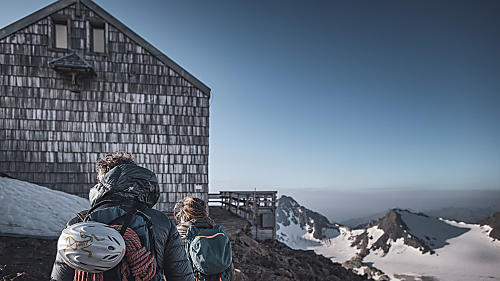 Becherhaus in den Stubaier Alpen - Südtirol Becherhaus: Die höchstgelegene Schutzhütte Südtirols