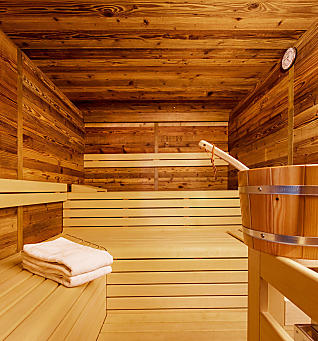 Sauna am Bauernhof in Südtirol